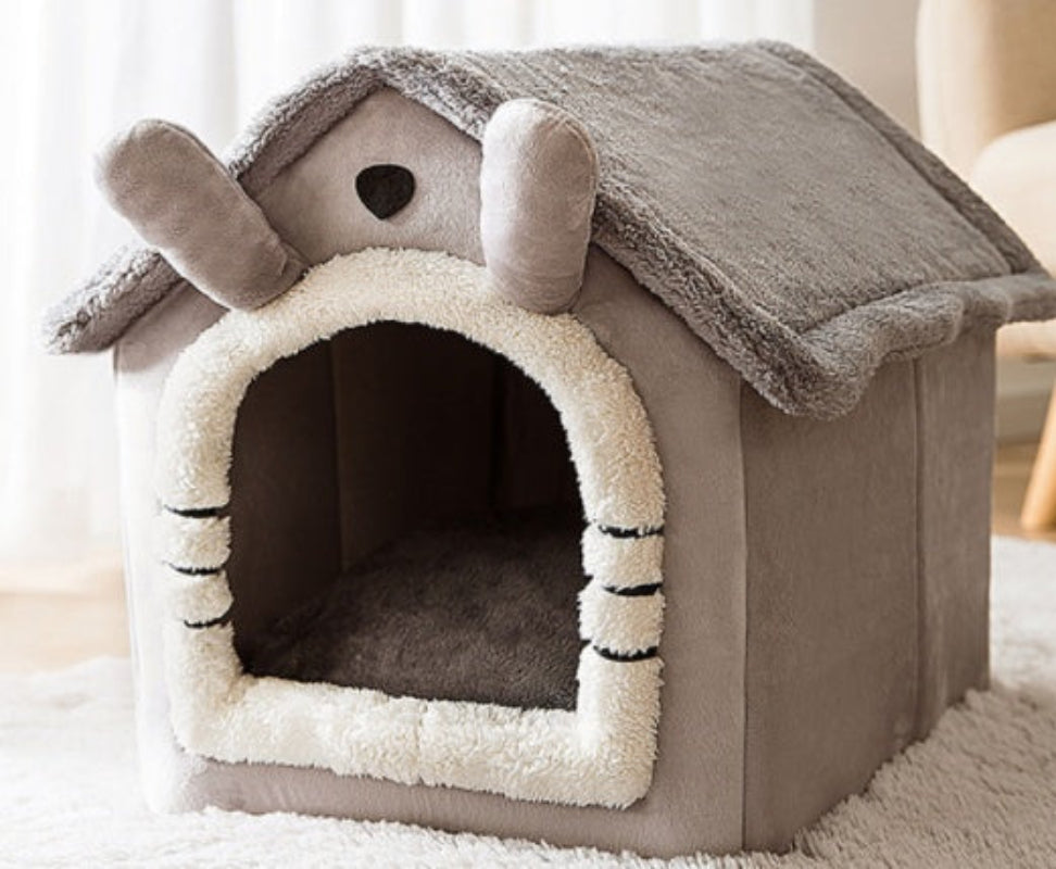 Foldable Warm Pet Bed House