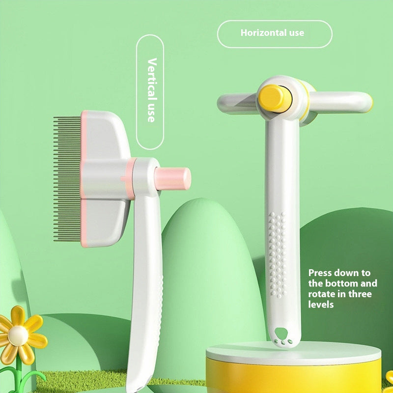 Cat Comb Tie Removal Self Cleaning Grooming Brush