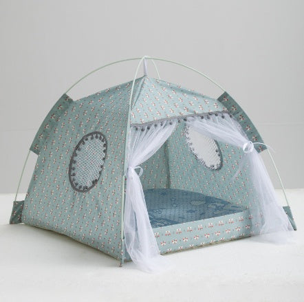 Cat Tent House Enclosed Pet Bed for Cats