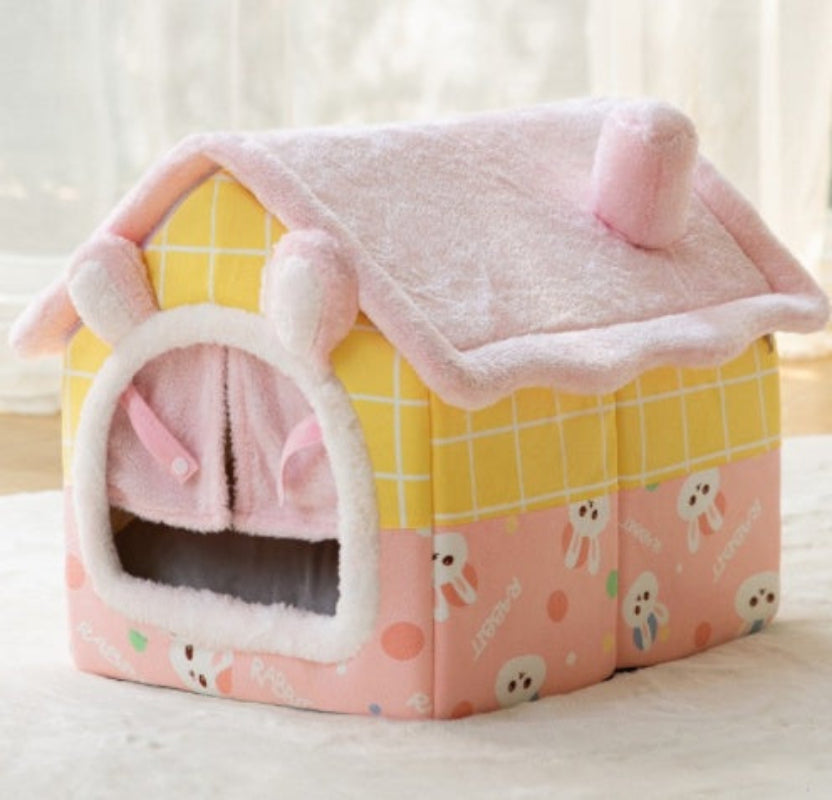 Foldable Warm Pet Bed House