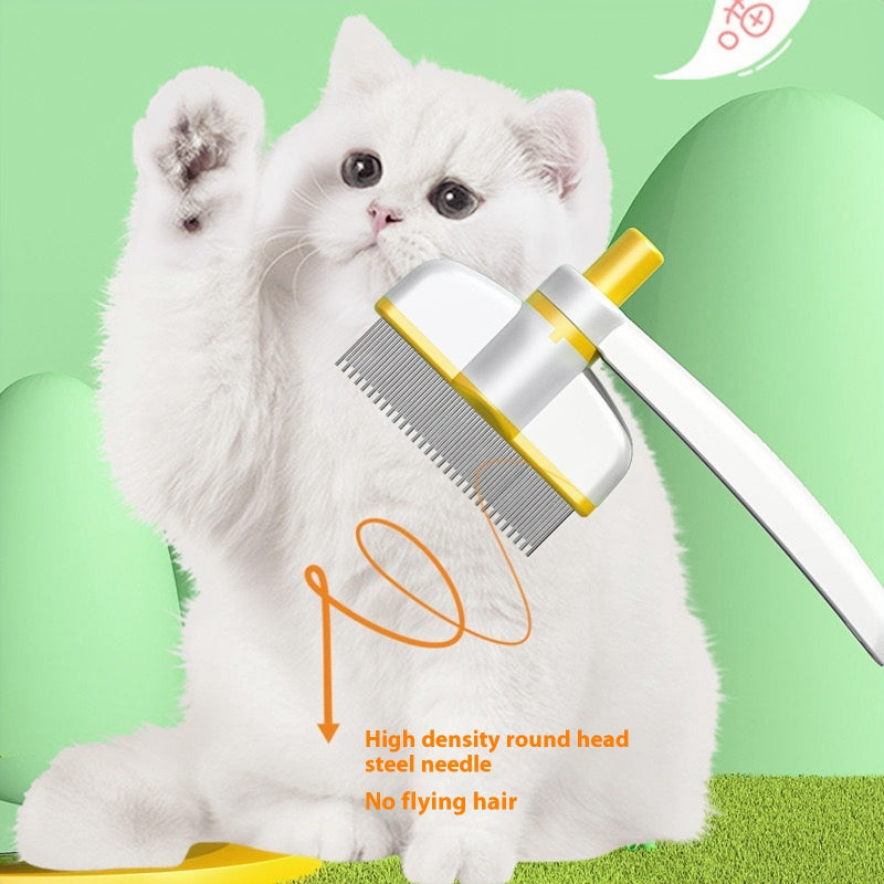 Cat Comb Tie Removal Self Cleaning Grooming Brush